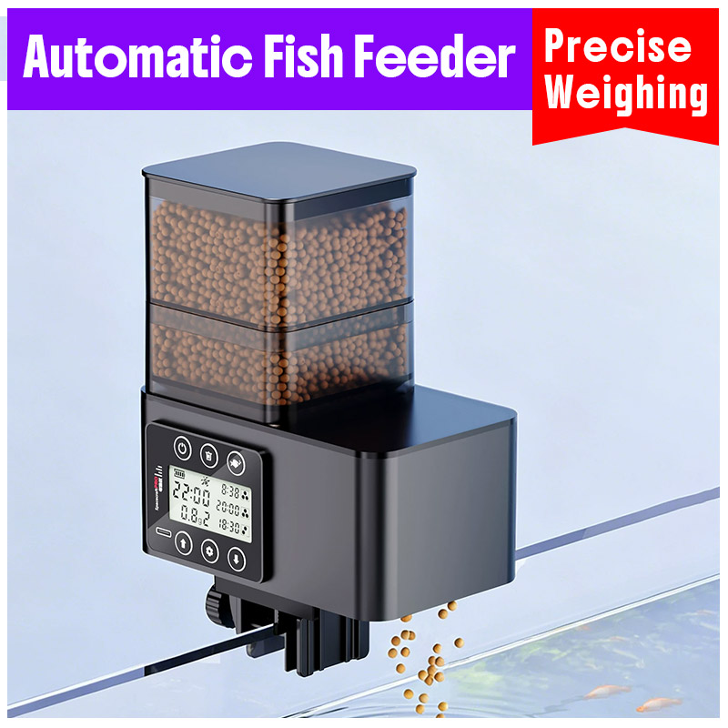 Aquarium Fish Auto Feeder - Alimentador Automático de Peces con Pesaje