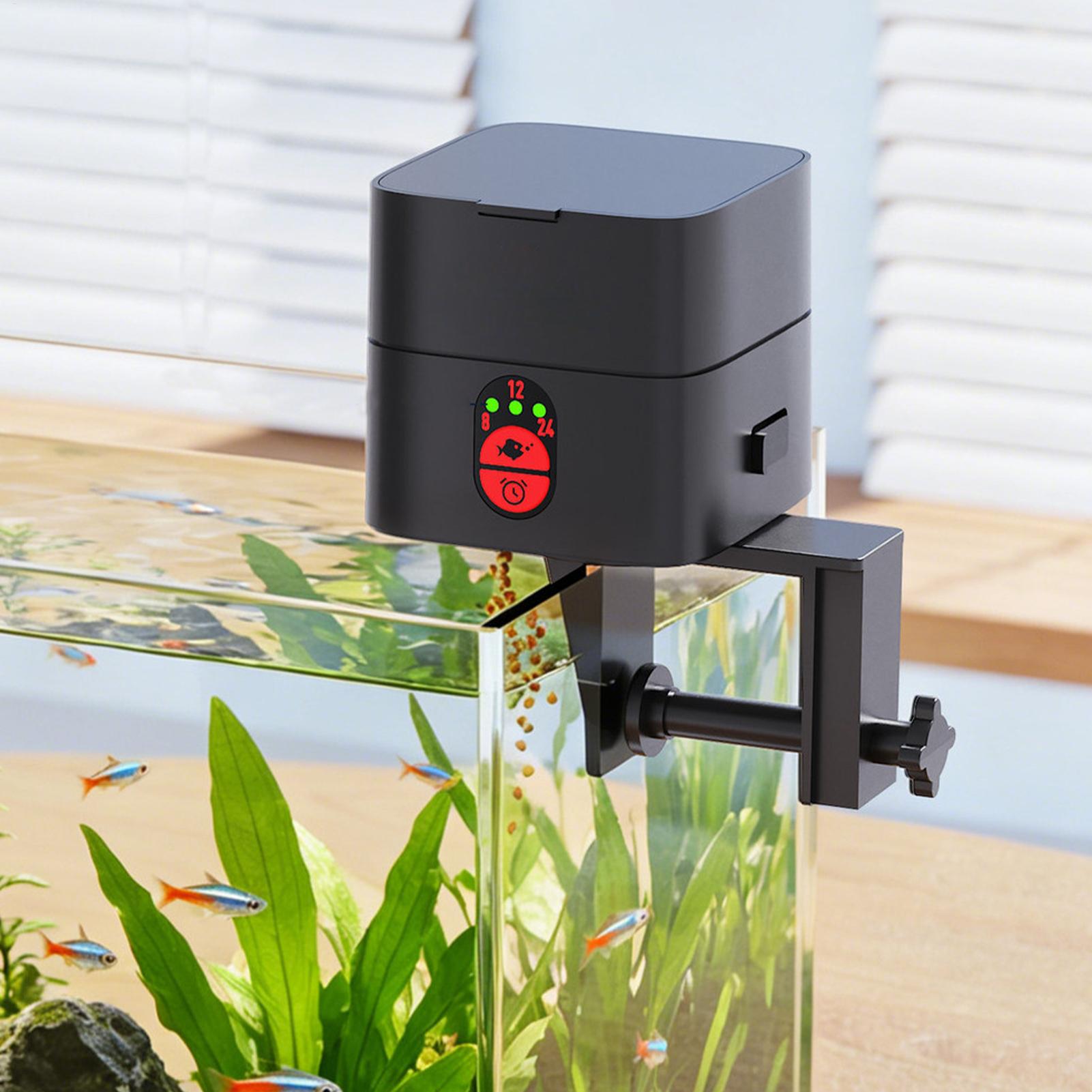 Aquarium Fish Auto Feeder - Alimentador automático de tortugas, dispensador recargable