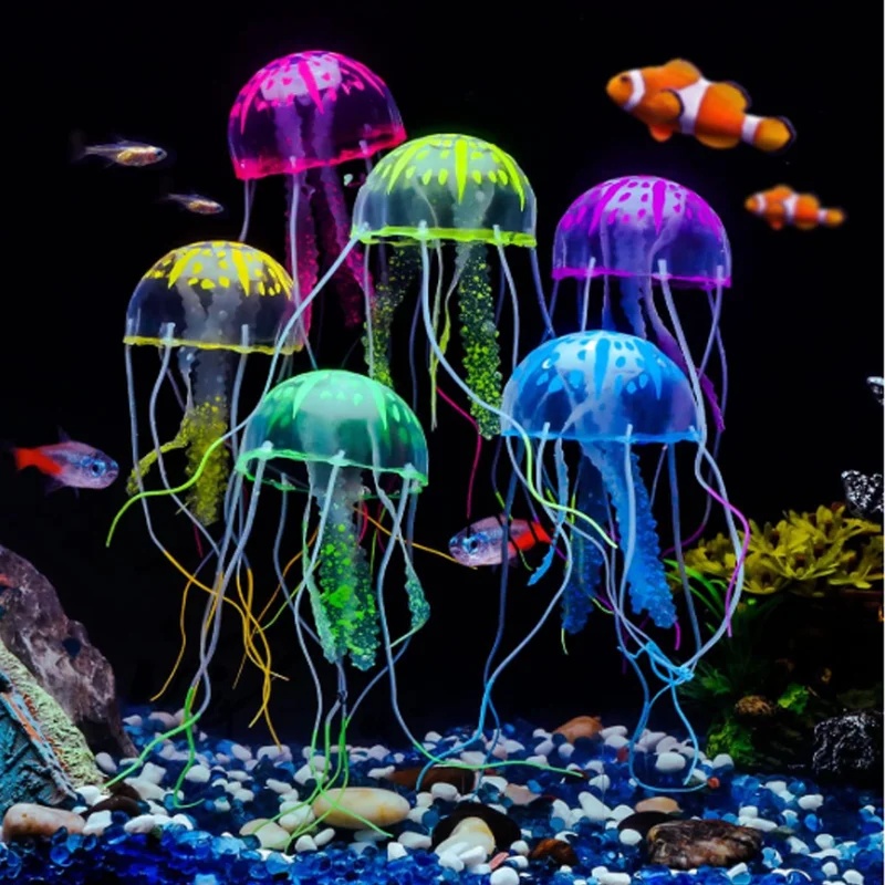 Aquarium Fish Discus - 1/2 Piezas de Medusas Simuladas de