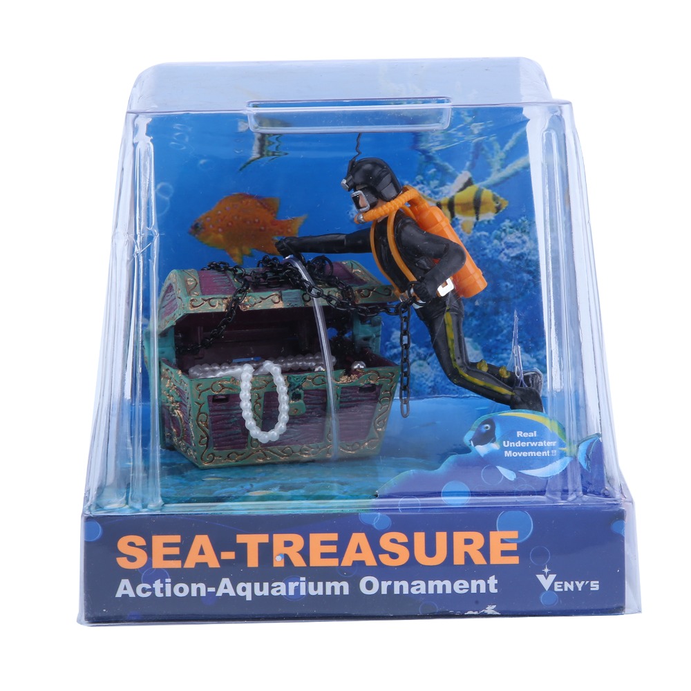 Aquarium Fish Black - Adorno de Resina para Acuario, Decoración