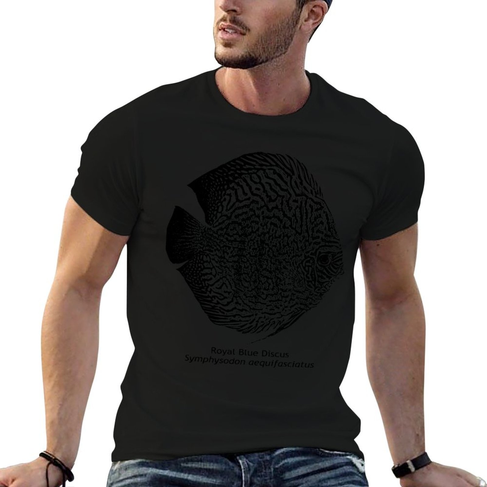 Aquarium Fish Discus - Royal Blue Discus - Camiseta de