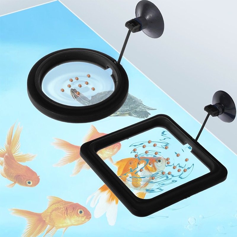 Aquarium Fish Auto Feeder - Anillo de Alimentación para Peceras, Bandeja