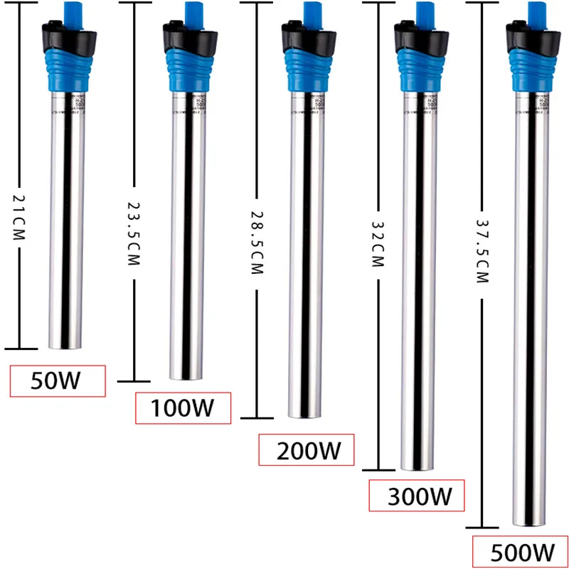Aquarium Fish Uk - Calentador sumergible para acuario, 50W/100W/200W/300W/500W, tanque