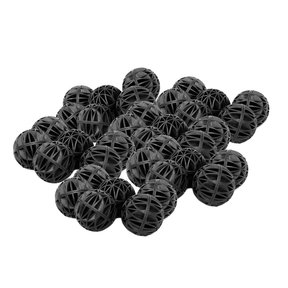 Aquarium Fish Black - Bolas biógenas de cuero negro para