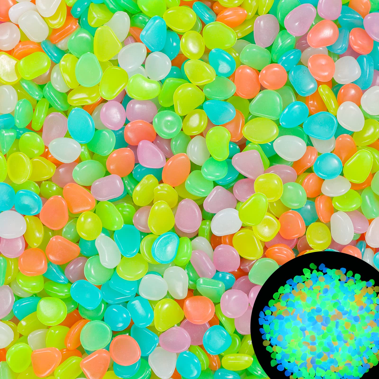 Aquarium Fish Land - 100 Uds. De guijarros que brillan
