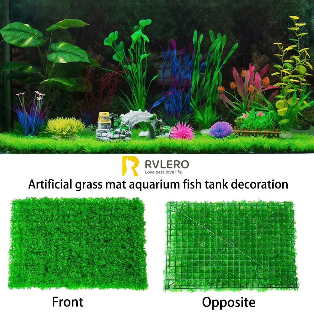 Aquarium Fish Artificial - Césped Artificial para acuario, decoración de