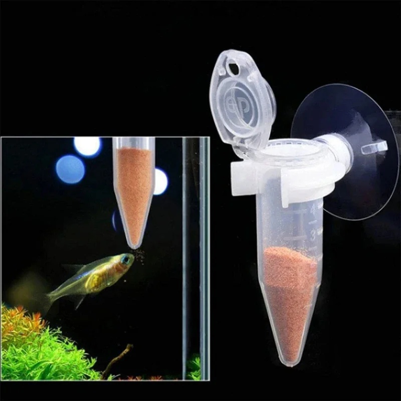 Aquarium Fish Auto Feeder - Alimentador automático de peces, cono, camarón,