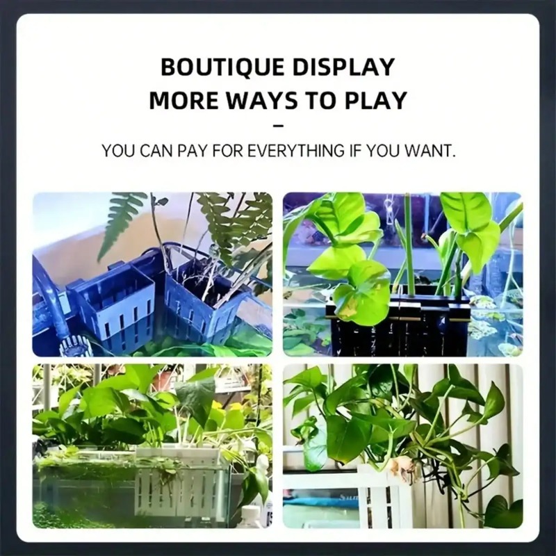 Soporte para Plantas de Acuari - Aquarium Fish Black reseña y precio