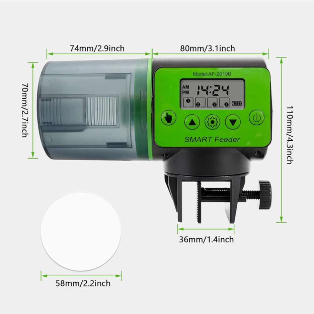 Alimentador automático para pe - Aquarium Fish Auto Feeder reseña y precio
