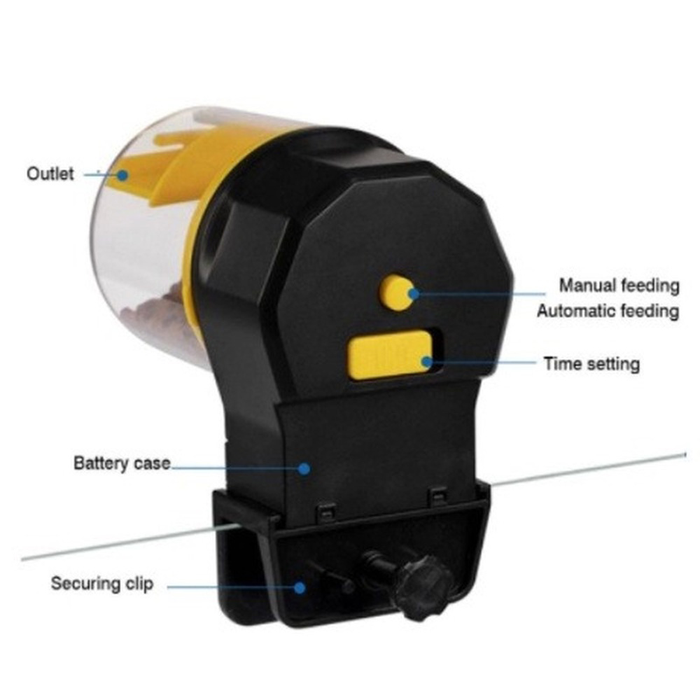 Alimentador automático para pe - Aquarium Fish Auto Feeder reseña y precio