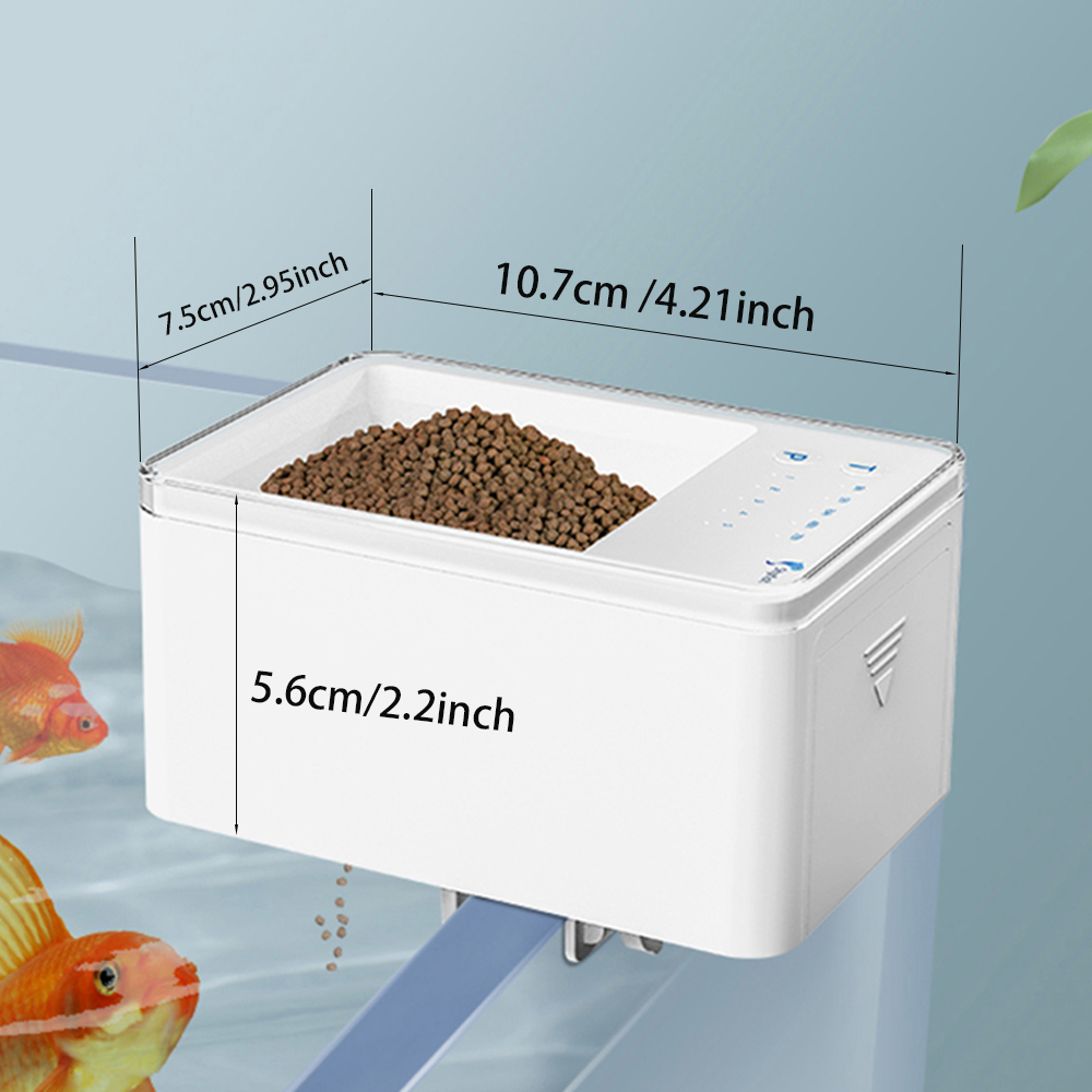 Alimentador de peces de gran c - Aquarium Fish Auto Feeder reseña y precio
