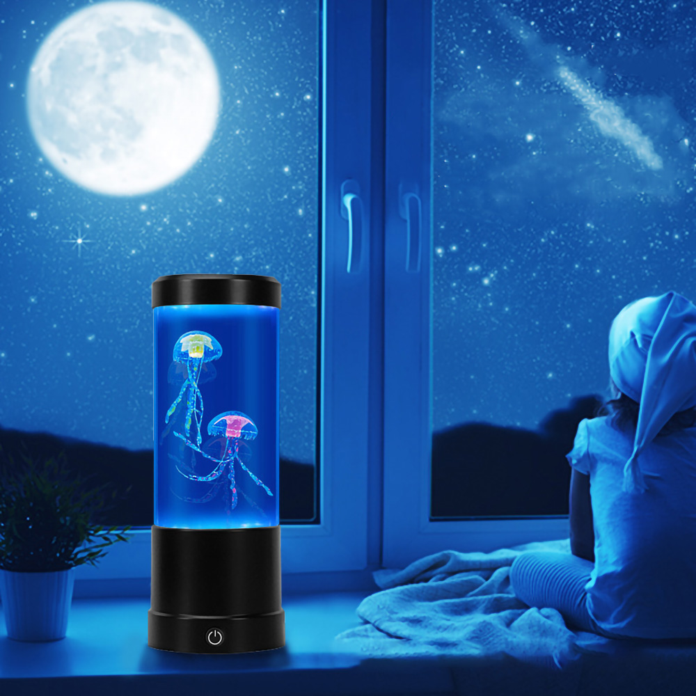 Lámpara de medusas LED con Con - Aquarium Fish Discus reseña y precio