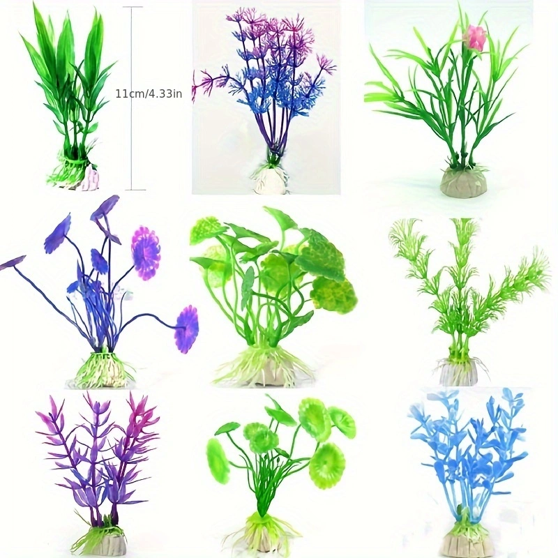 Plantas artificiales de plásti - Aquarium Fish Artificial reseña y precio