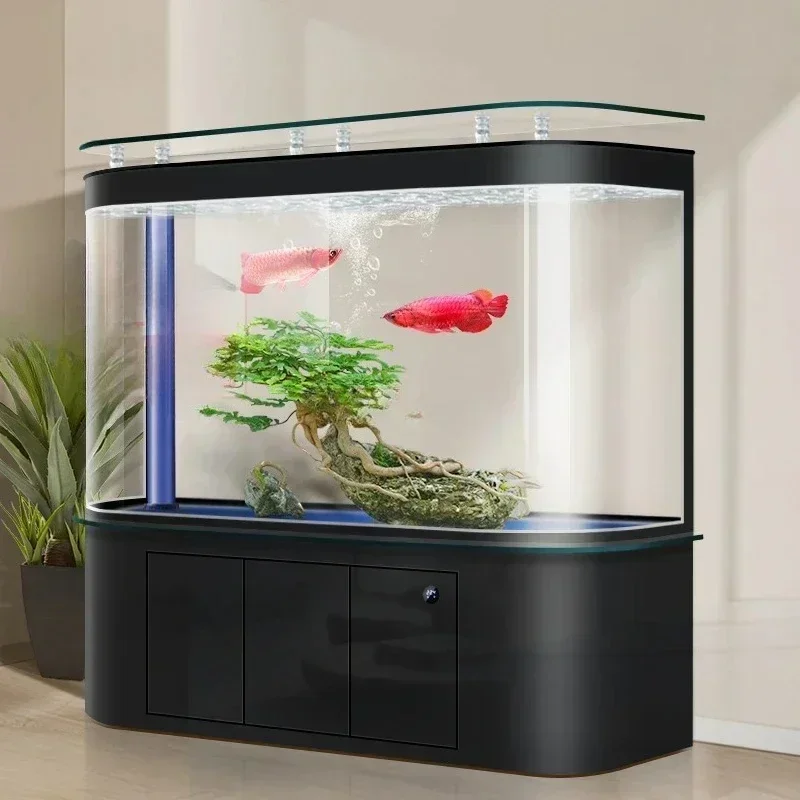 Acuario de arco para sala de e - Aquarium Fishland reseña y precio