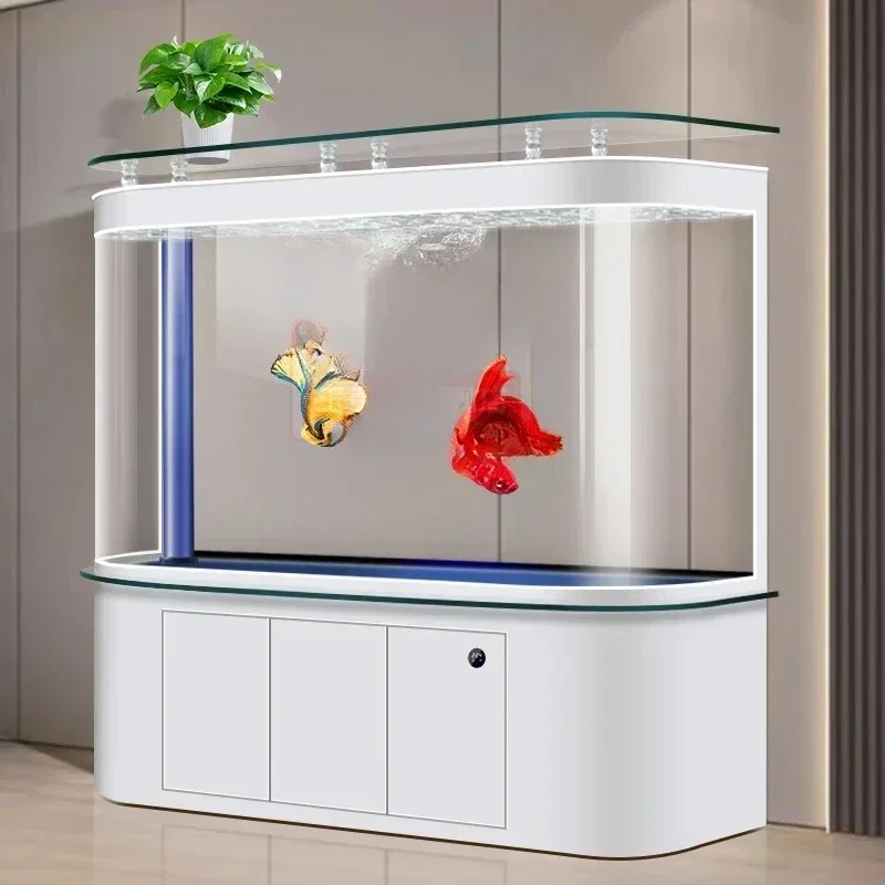 Acuario de arco para sala de e - Aquarium Fishland reseña y precio