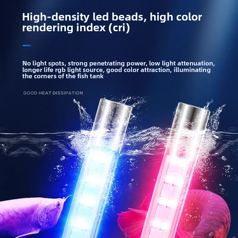 Luz LED de espectro completo p - Aquarium Fish Discus reseña y precio