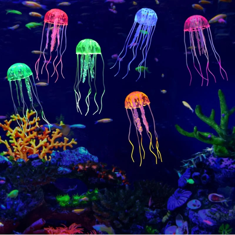 1/2 Piezas de Medusas Simulada - Aquarium Fish Discus reseña y precio