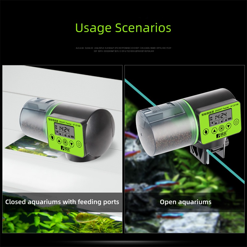 Temporizador automático de ali - Aquarium Fish Auto Feeder reseña y precio
