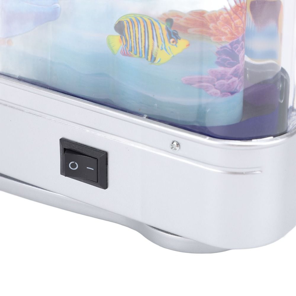Pecera falsa LED decorativa, p - Aquarium Fish Exotic reseña y precio