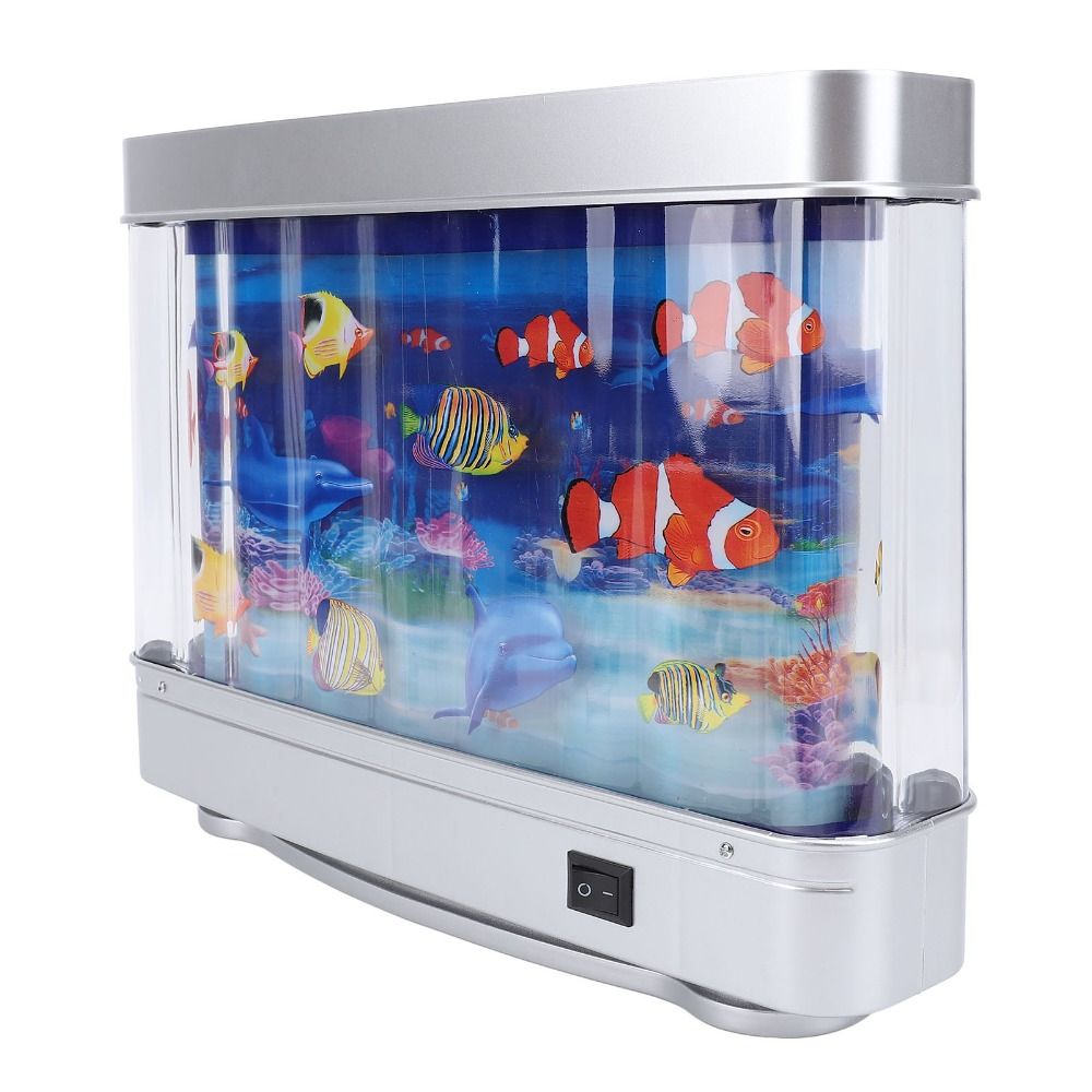 Pecera falsa LED decorativa, p - Aquarium Fish Exotic reseña y precio