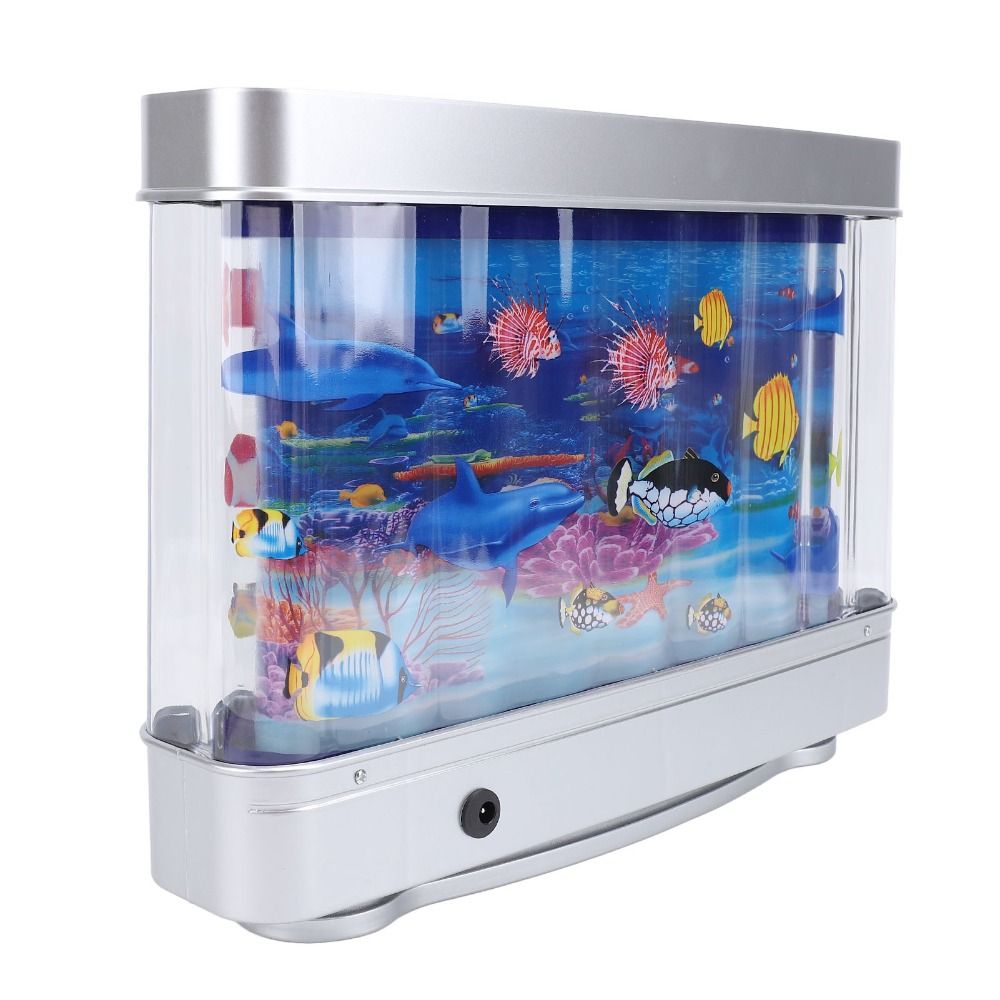 Pecera falsa LED decorativa, p - Aquarium Fish Exotic reseña y precio