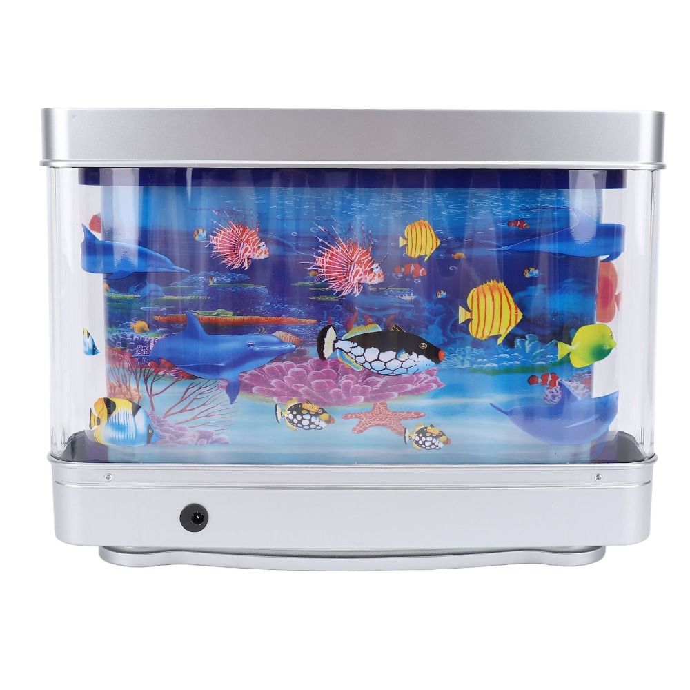 Pecera falsa LED decorativa, p - Aquarium Fish Exotic reseña y precio