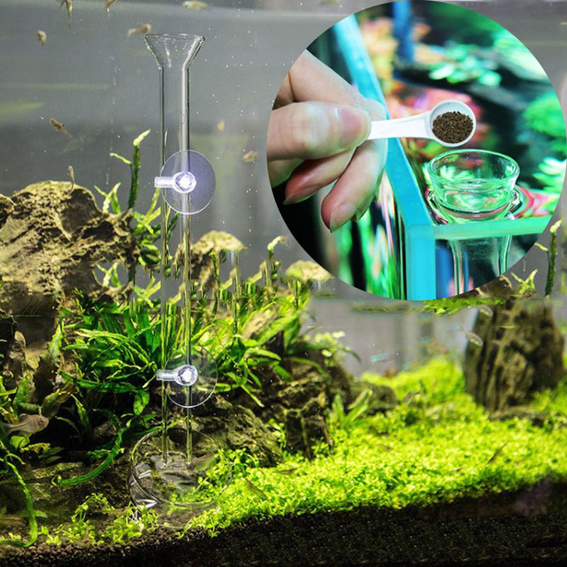 Alimentador de acuario de vidr - Aquarium Fish Auto Feeder reseña y precio