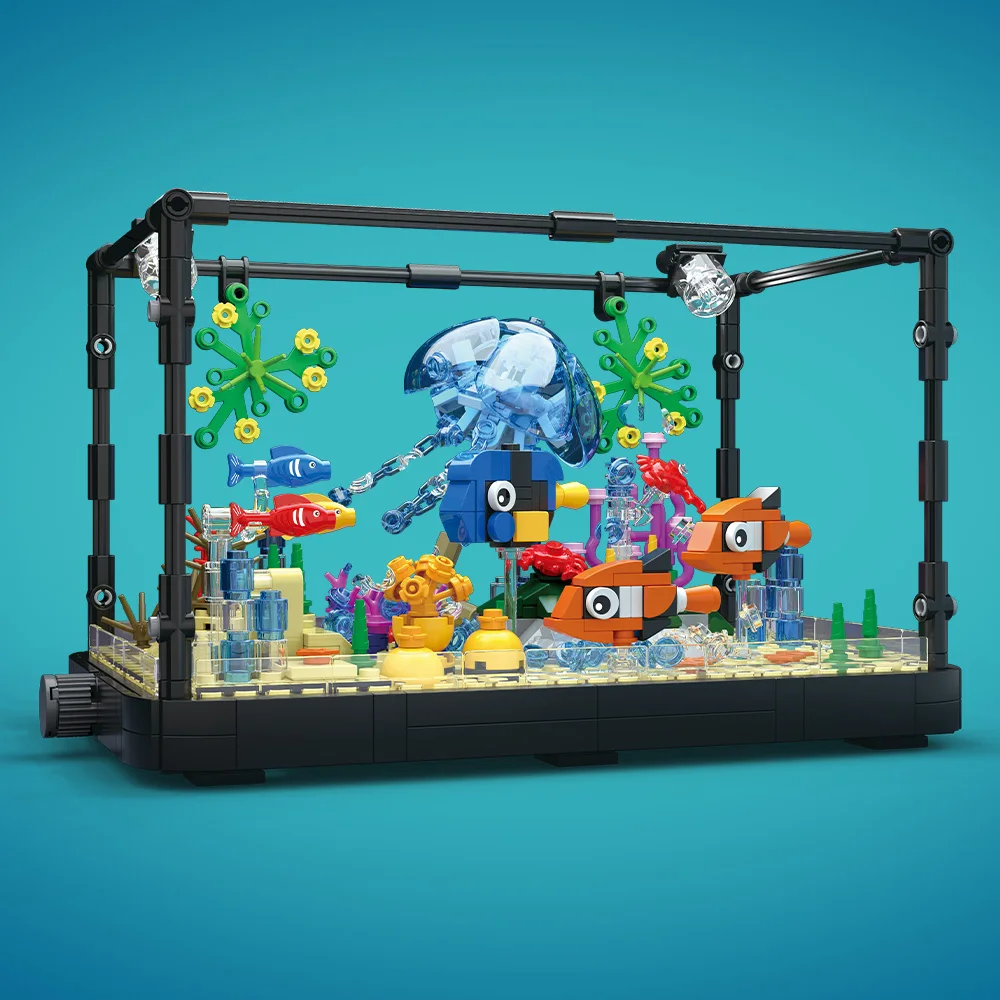 Juego de bloques de construcci - Aquarium Fish Land reseña y precio