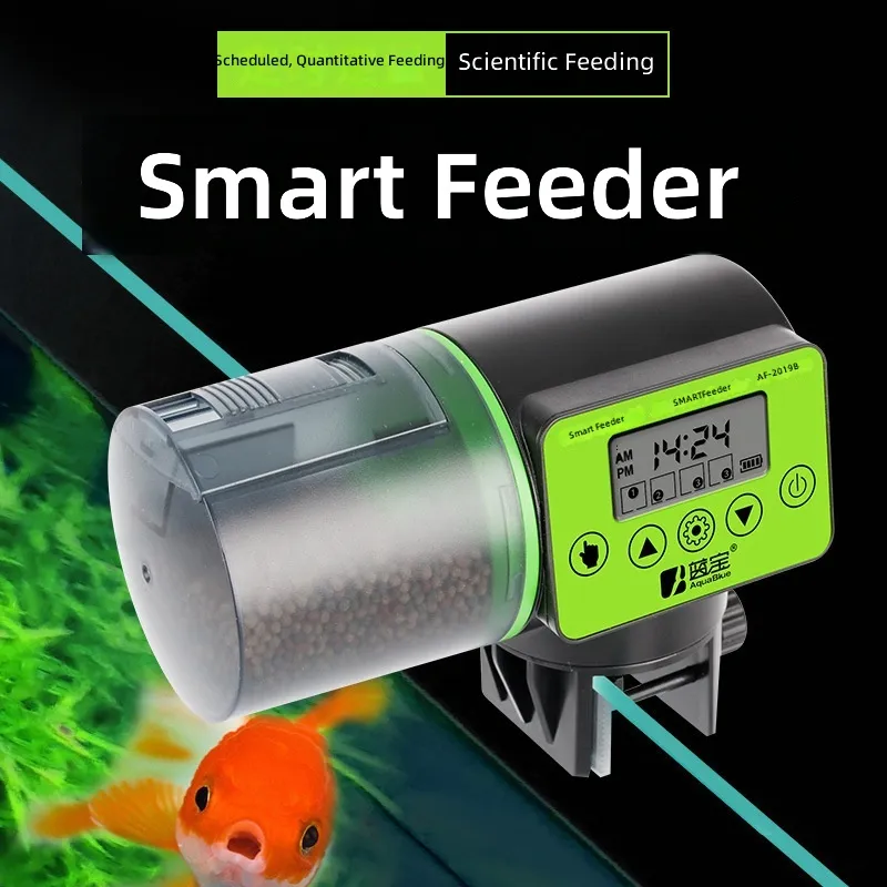 Alimentador automático para pe - Aquarium Fish Auto Feeder reseña y precio