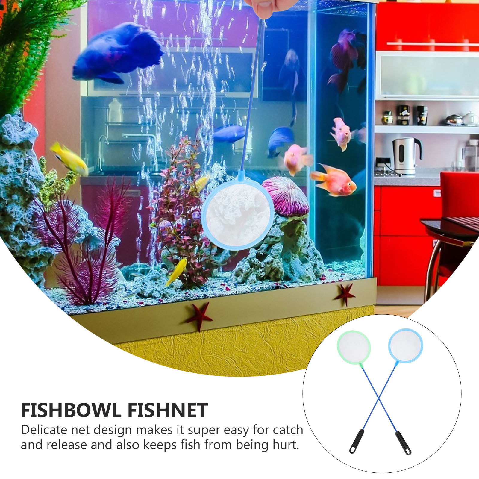 Red de pesca para acuario, 10  - Aquarium Fishland reseña y precio