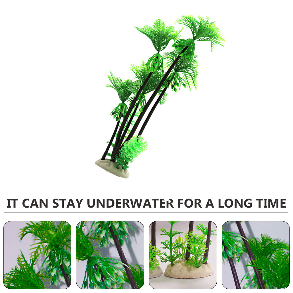 1 pieza de árbol de coco artif - Aquarium Fish Artificial reseña y precio