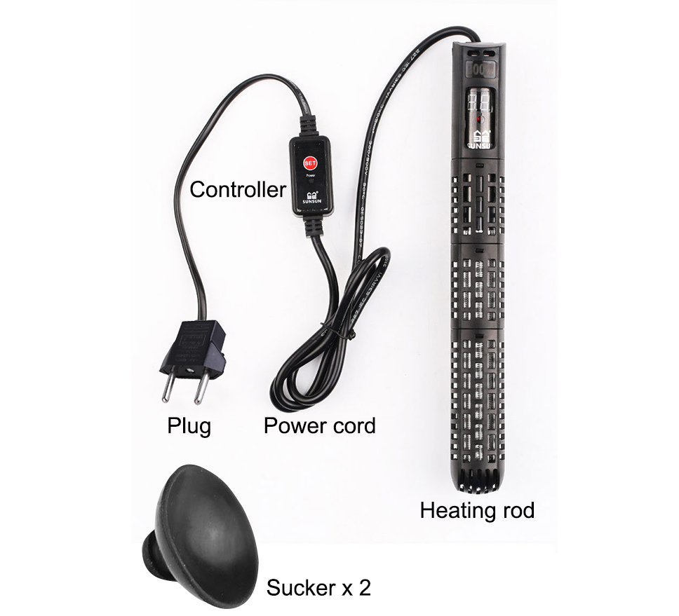 SUNSUN-calentador sumergible p - Aquarium Fish Uk reseña y precio