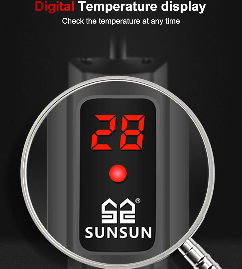 SUNSUN-calentador sumergible p - Aquarium Fish Uk reseña y precio
